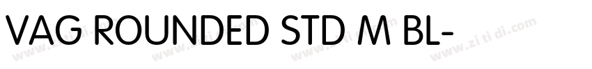 VAG ROUNDED STD M BL字体转换